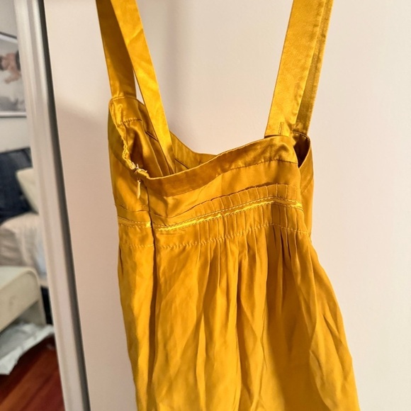 J CREW gold yellow silk flowy cami top - Picture 6 of 6